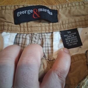 George & Martha Tan Cotton Pants